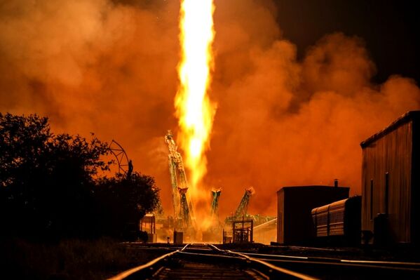  إتمام إطلاق ناجح للصاروخ سويوز 2.1 أ الذي نقل مركبة شحن بروغريس إم إس-17 من بايكونور، كزاخستان 20 يونيو 2021 - سبوتنيك عربي