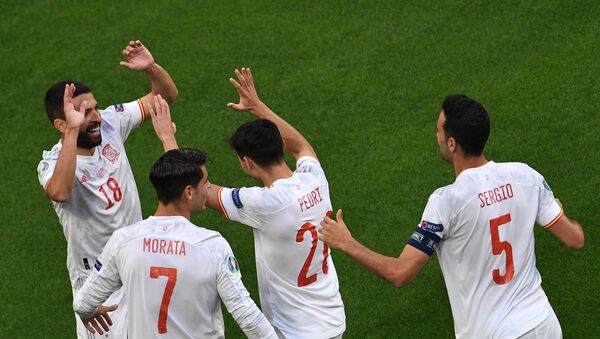 مباراة إسبانيا وسويسرا في يورو 2020، 2 يوليو/ تموز 2021 - سبوتنيك عربي