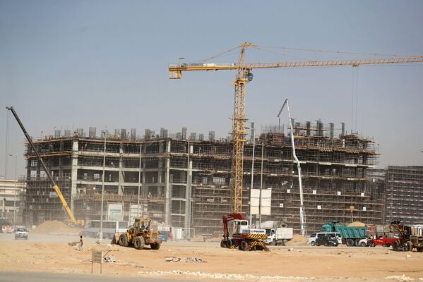 منظر عام لأعمال البناء في العاصمة الإدارية الجديدة، مصر 5 يوليو 2021 - سبوتنيك عربي