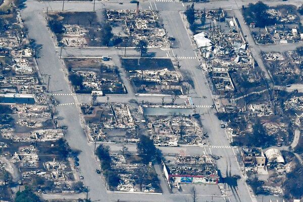 آثار حريق هائل في ليتون، كولومبيا البريطانية، كندا، صورة بتاريخ 6 يوليو2021 - سبوتنيك عربي