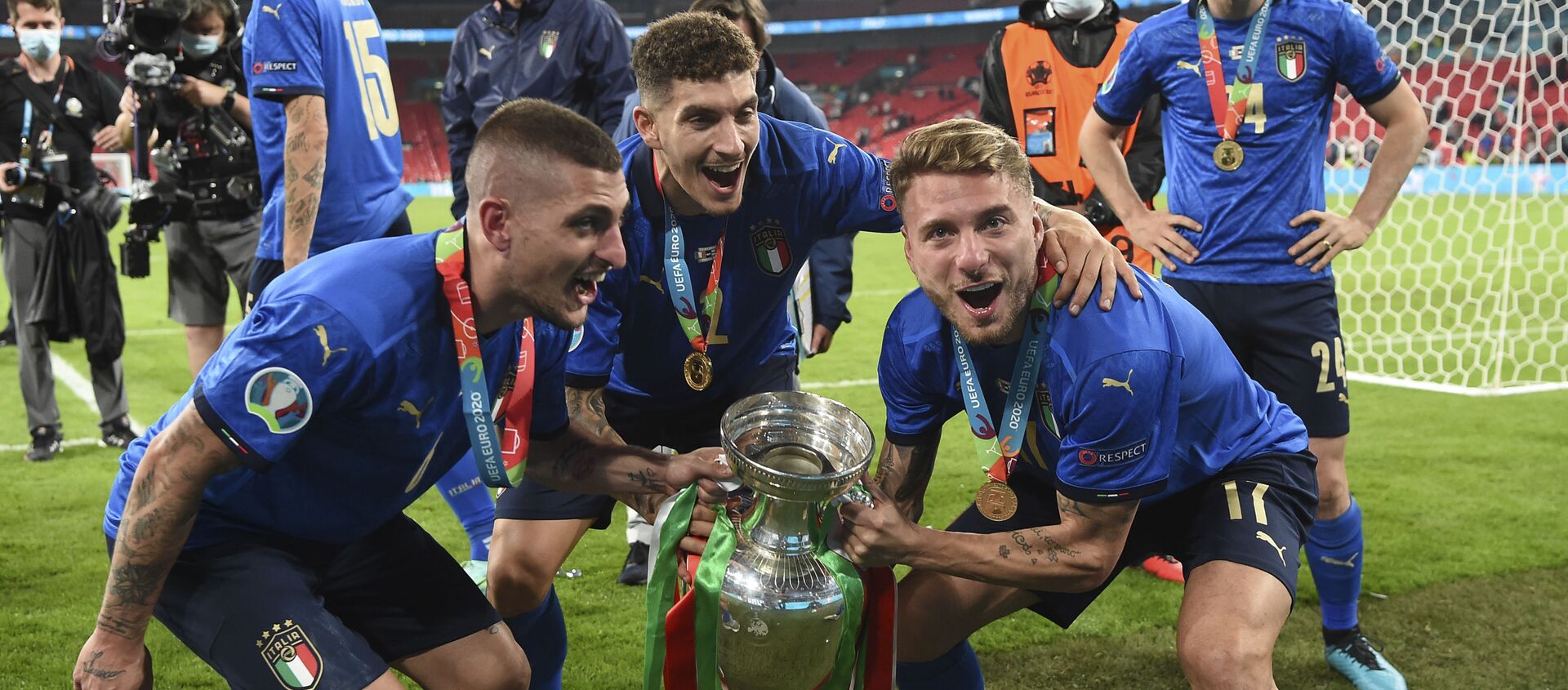 المنتخب الإيطالي يفوز بكأس بطولة أمم أوروبا يورو 2020 في ملعب ويمبلي، لندن، إنجلترا 11 يوليو 2021 - سبوتنيك عربي, 1920, 13.07.2021