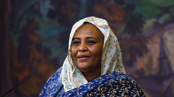 وزيرة الخارجية السودانية مريم الصادق المهدي في موسكو، روسيا 12 يوليو 2021 - سبوتنيك عربي