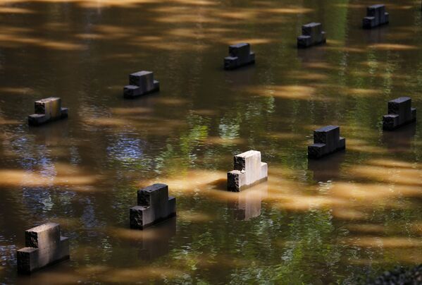 مقبرة مغطاة بمياه الفيضانات في مدينة إرفتشتات، ألمانيا 17 يوليو 2021 - سبوتنيك عربي
