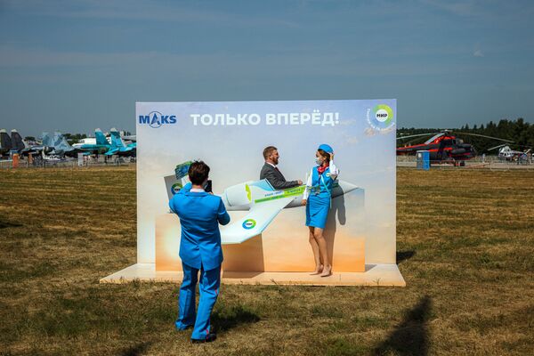 انطلاق فعاليات معرض الطيران الدولي ماكس 2021 في القاعدة الجوية جوكوفسكي، ضواحي موسكو، روسيا 20 يوليو 2021 - سبوتنيك عربي