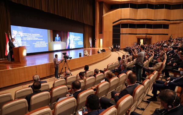 انطلاق اجتماعات اللجان الروسية السورية لمتابعة أعمال مؤتمر عودة اللاجئين السوريين في دمشق، سوريا 26 يوليو 2021 - سبوتنيك عربي