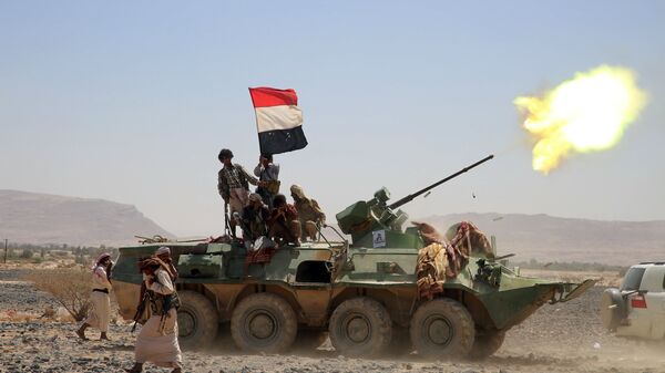 الجيش اليمني في الحكومة المعترف بها دوليا غربي مأرب - سبوتنيك عربي
