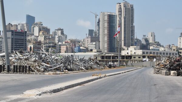 مرفأ بيروت صبيحة الذكرى الأولى للانفجار، لبنان 4 أغسطس 2021 - سبوتنيك عربي