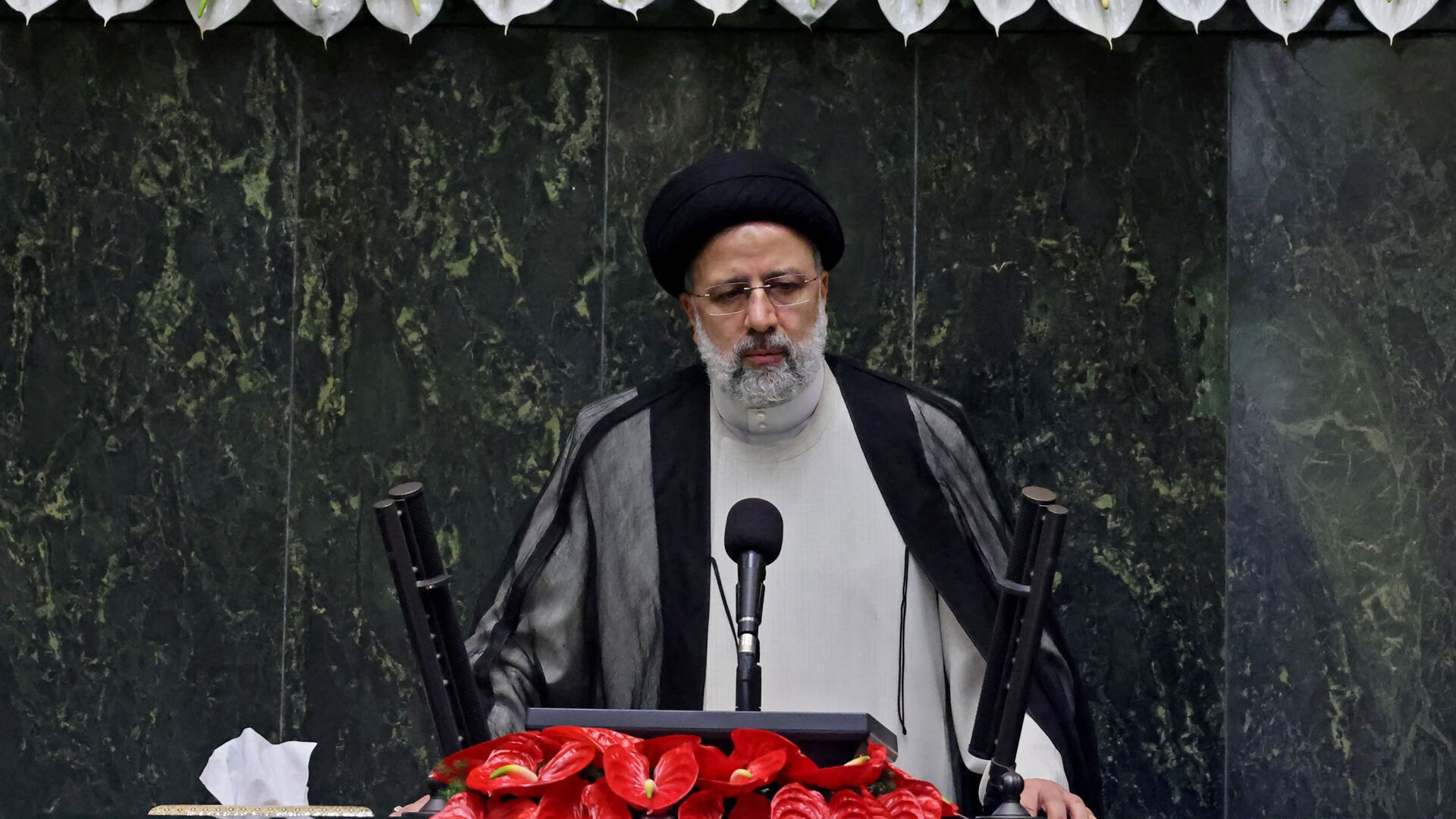 مراسم أداء اليمين الدستورية للرئيس الإيراني الجديد إبراهيم رئيسي، طهران، إيران 5 أغسطس 2021 - سبوتنيك عربي, 1920, 15.01.2022