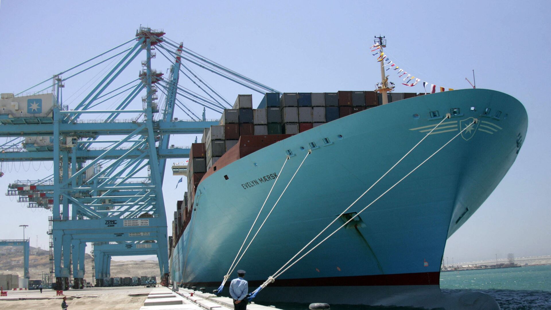 ميناء طنجة المغربي المطل على المتوسط في يوم افتتاحه 27 يوليو 2007 - سبوتنيك عربي, 1920, 18.10.2021