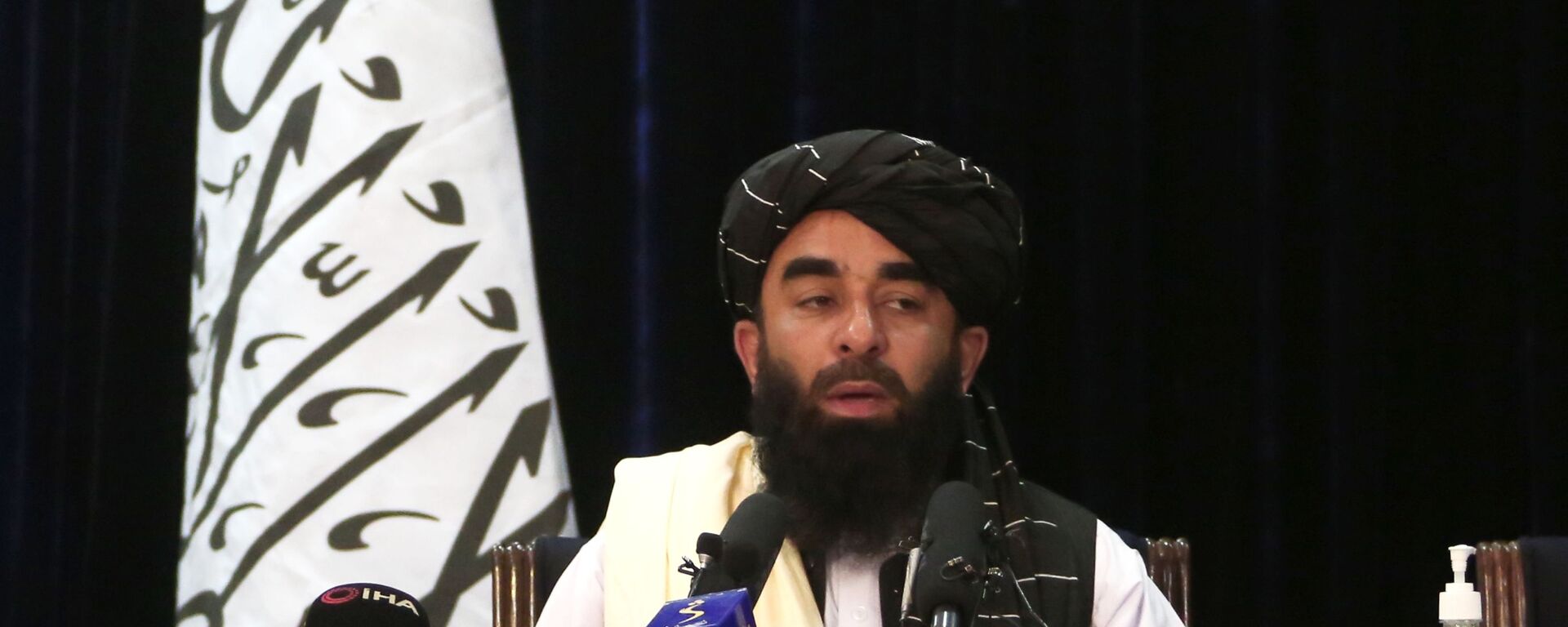 ممثل حركة طالبان (المحظورة في روسيا) ذبيح الله مجاهد، أفغانستان  - سبوتنيك عربي, 1920, 01.08.2022