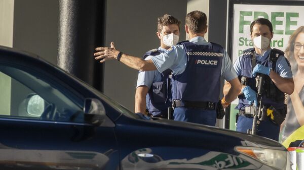 هجوم على محل تجاري في مدينة أوكلاند، نيوزيلندا 3  سبتمبر 2021 - سبوتنيك عربي
