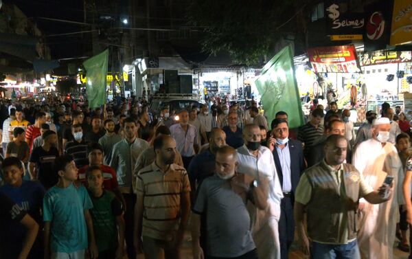 مسيرات تضامنية مع الأسرى الفلسطينيين في الضفة وغزة  - سبوتنيك عربي