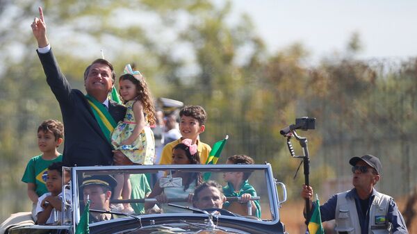 رئيس البرازيل جايير بولسونارو يحضر احتفال يوم الاستقلال في برازيليا، البرازيل، 7 سبتمبر 2021 - سبوتنيك عربي