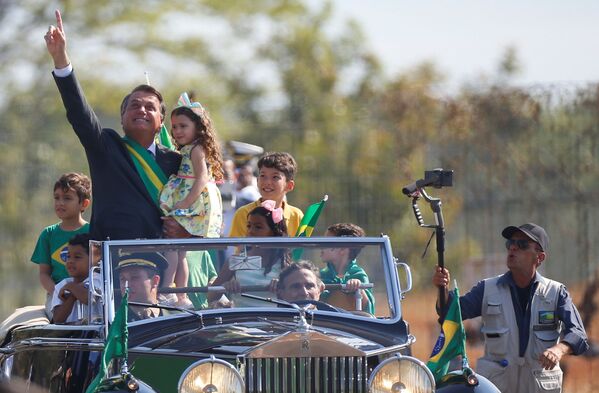رئيس البرازيل جايير بولسونارو يحضر احتفال يوم الاستقلال في برازيليا، البرازيل، 7 سبتمبر 2021 - سبوتنيك عربي