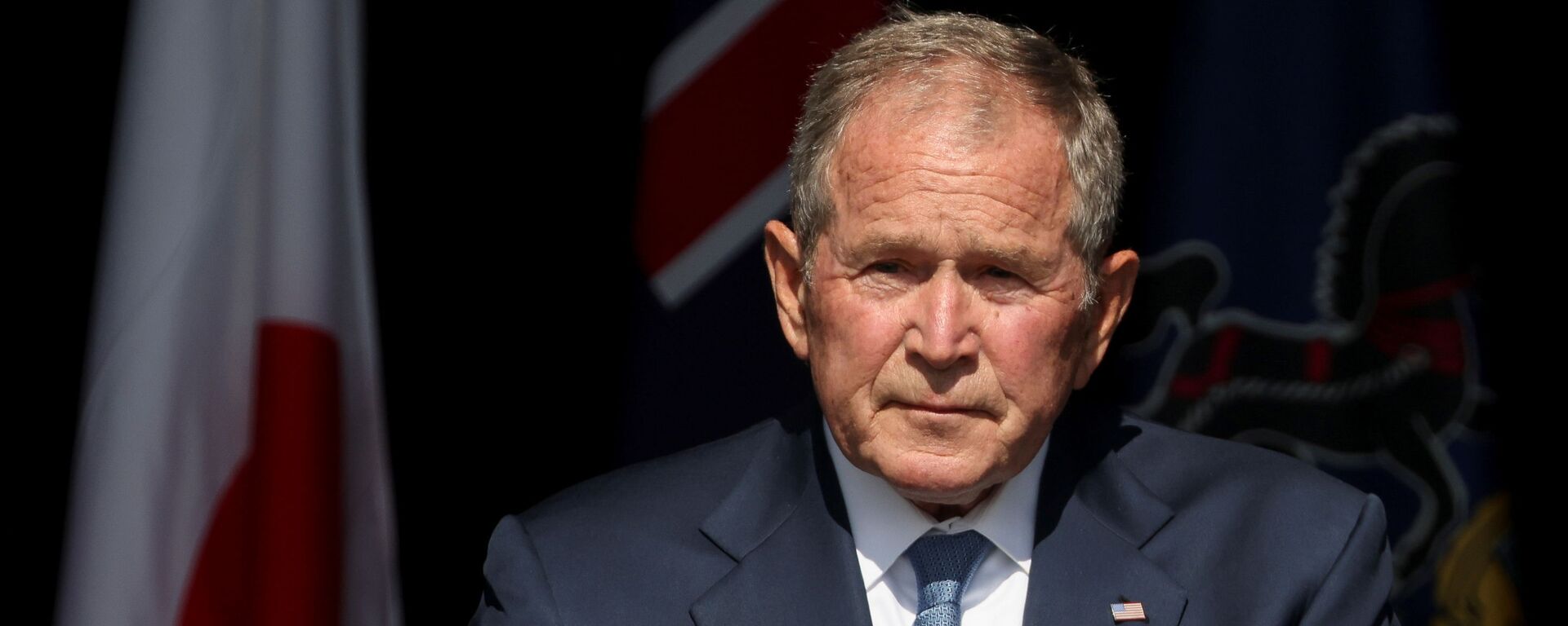 الرئيس الأمريكي الأسبق، جورج بوش، أثناء إلقاء خطابه في الذكرى الـ20 لهجمات 11 سبتمبر/ أيلول، 11 سبتمبر 2021 - سبوتنيك عربي, 1920, 12.09.2021