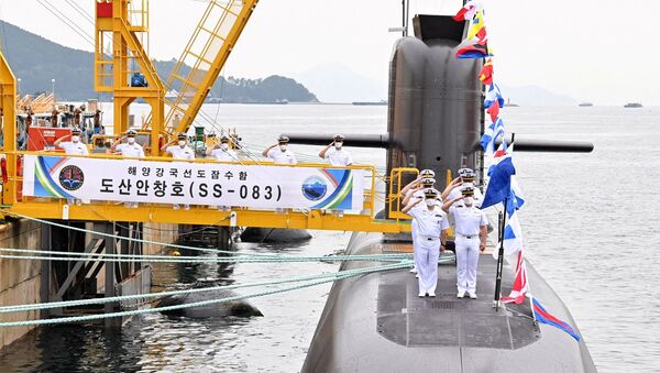 غواصة ديزل تابعة للأسطول الحربي لكوريا الجنوبية - سبوتنيك عربي