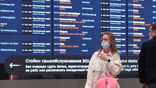 رحلات الطيران الروسي من مطار شيريميتيفو الدولي، موسكو، روسيا، 21 سبتمبر 2021 - سبوتنيك عربي