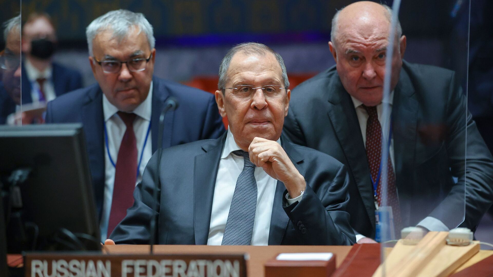 وزير الخارجية الروسي سيرغي لافروف، الأمم المتحدة، نيويورك، الولايات المتحدة الأمريكية 22 سبتمبر 2021 - سبوتنيك عربي, 1920, 20.09.2023