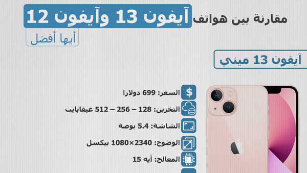 مقارنة بين هواتف آيفون 13 وآيفون 12... أيها أفضل - سبوتنيك عربي