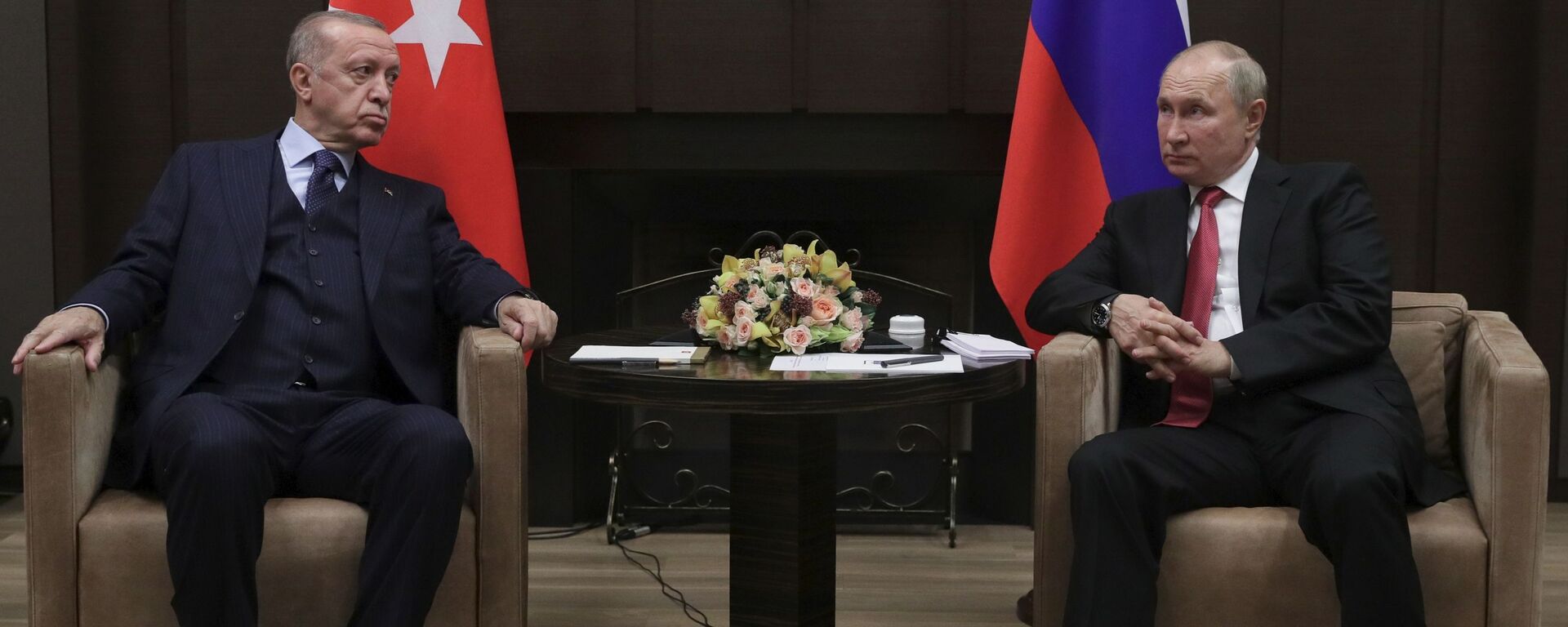 الرئيس الروسي فلاديمير بوتين يلتقي مع الرئيس التركي رجب طيب أردوغان في سوشتي، روسيا 29 سبتمبر 2021 - سبوتنيك عربي, 1920, 17.07.2022