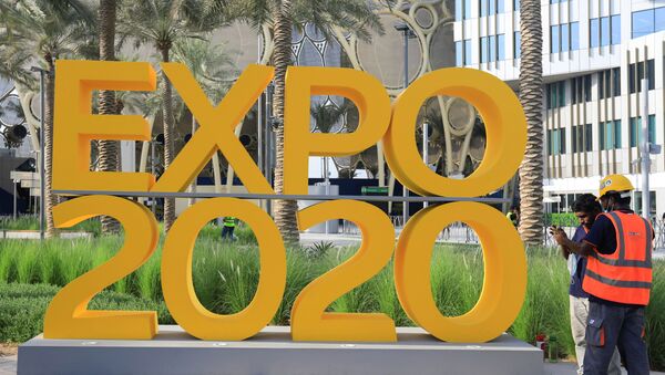 التجهيزات الأخيرة لافتتاح معض إكسبو دبي 2020 في دبي، الإمارات العربية المتحدة 30 سبتمبر 2021 - سبوتنيك عربي