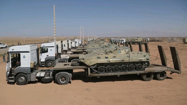 الجيش الإيراني على الحدود مع أذربيجان - سبوتنيك عربي
