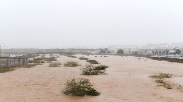 إعصار شاهين يضرب مدينة مسقط، سلطنة عمان 3 أكتوبر 2021 - سبوتنيك عربي