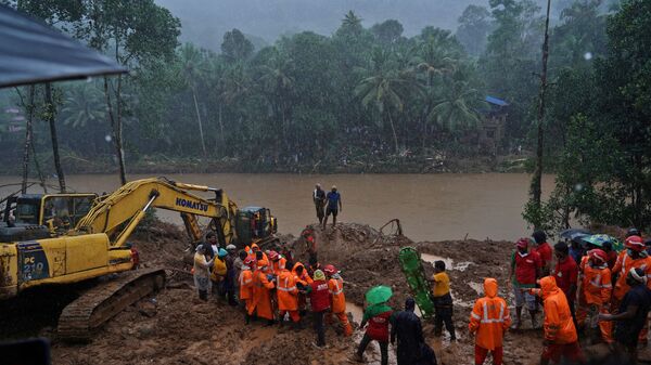 فيضانات وانهيارات أرضية في الهند  - سبوتنيك عربي