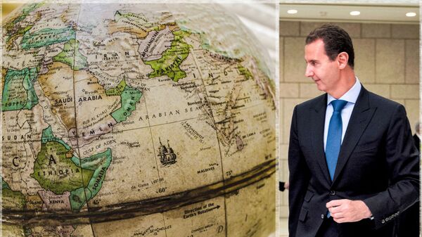 الرئيس السوري بشار الأسد - خريطة العالم  - سبوتنيك عربي