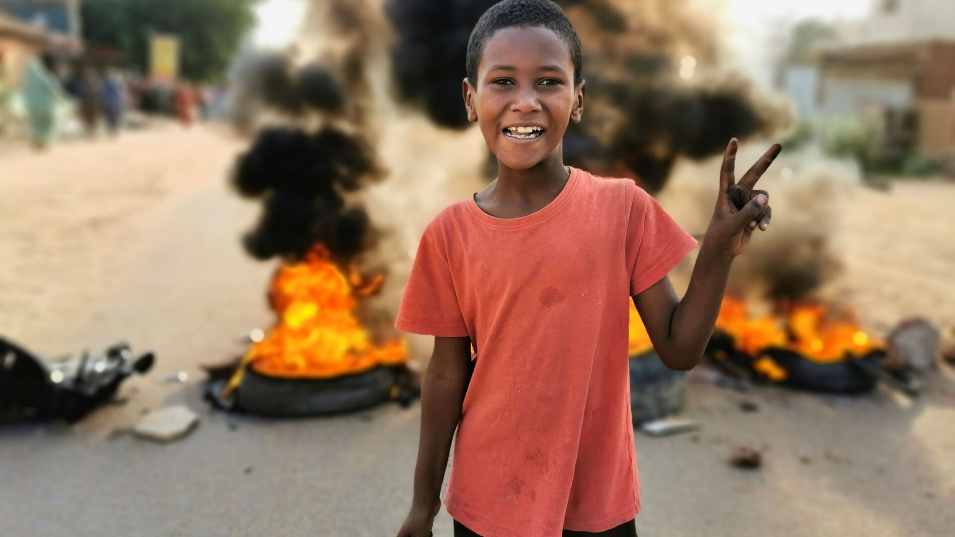 مظاهرات في شوارع مدينة الخرطوم، السودان 25 أكتوبر 2021 - سبوتنيك عربي, 1920, 28.10.2021