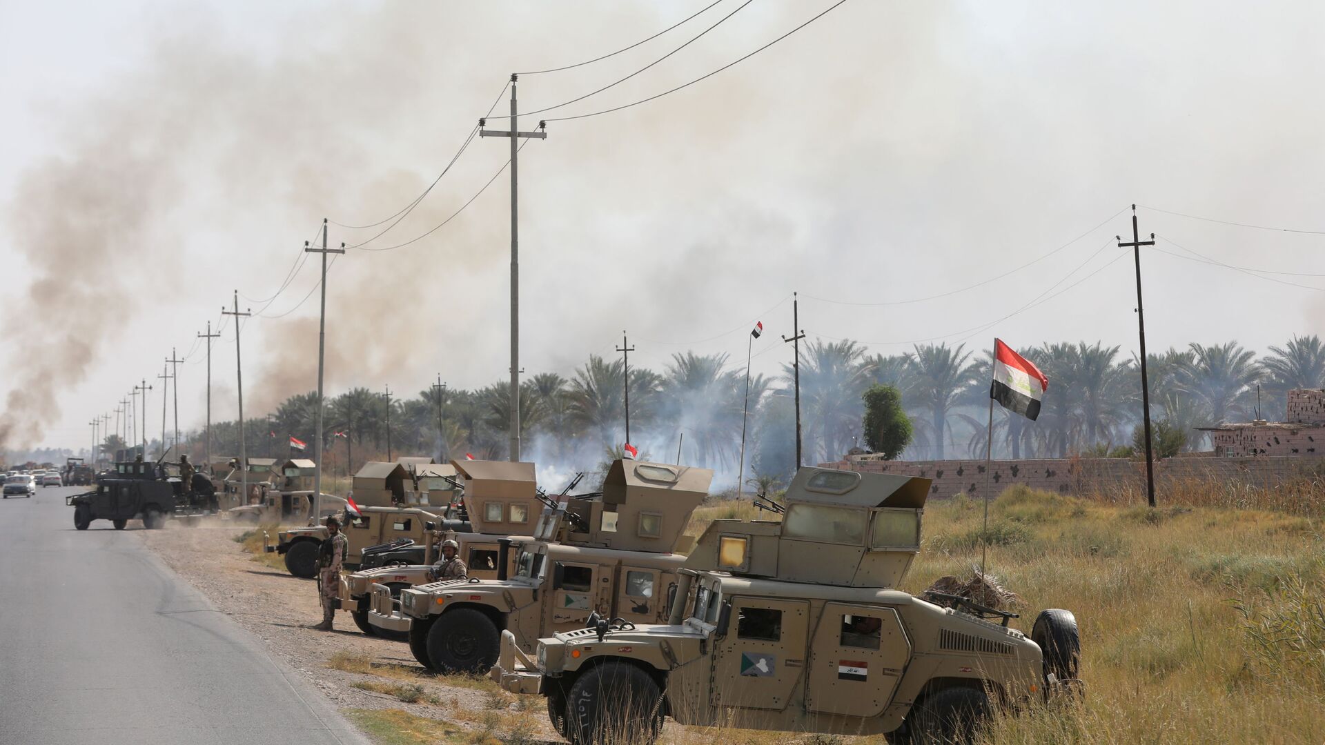قوات الأمن العراقي بالقرب من موقع هاجمته عناصر تنظيم داعش في مقدادية، العراق 27 أكتوبر 2021  - سبوتنيك عربي, 1920, 09.11.2021