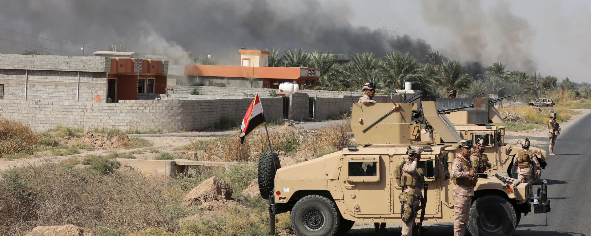 قوات الأمن العراقي بالقرب من موقع هاجمته عناصر تنظيم داعش في مقدادية، العراق 27 أكتوبر 2021  - سبوتنيك عربي, 1920, 05.02.2022
