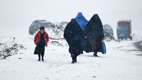 امرأة ترتدي البرقة الزرقاء في مدينة كابول، أفغانستان 4 يناير 2019 - سبوتنيك عربي