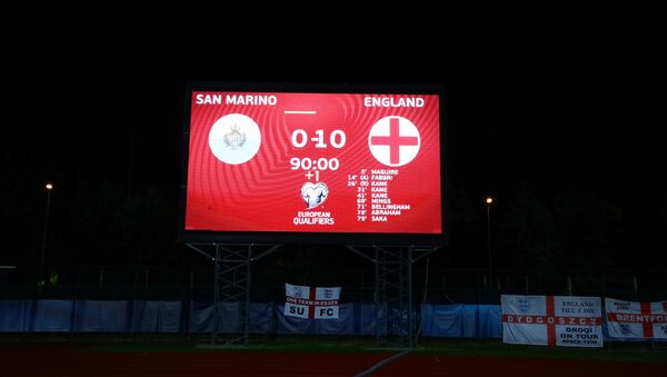 إنجلترا تتأهل لكأس العالم وكين يسجل رباعية في الفوز بـ 10 أهداف في سان مارينو - سبوتنيك عربي