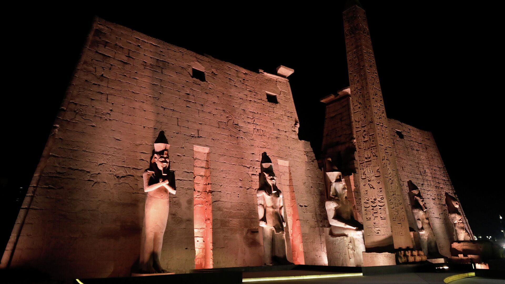 معبد الأقصر المصري القديم قبل حفل إعادة افتتاح طريق الكباش - سبوتنيك عربي, 1920, 25.11.2021