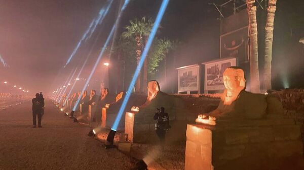 مشاهد من حفل افتتاح طريق الكباش السياحي في مدينة الأقصر جنوبي مصر - سبوتنيك عربي