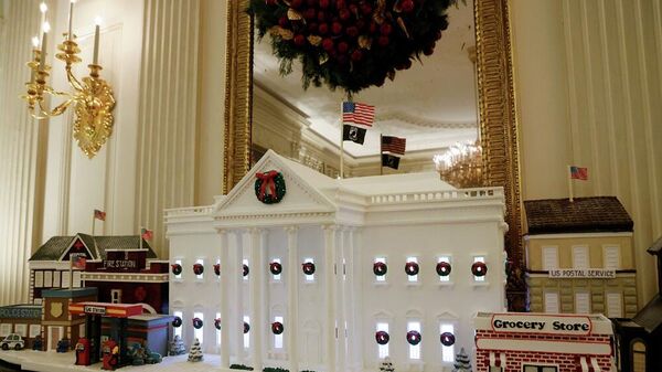 ديكورات البيت الأبيض في أعياد الكريسماس، واشنطن، أمريكا، 29 نوفمبر/ تشرين الثاني 2021 - سبوتنيك عربي