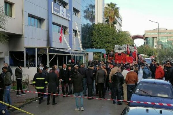 حريق بمقر حركة النهضة التونسية - سبوتنيك عربي