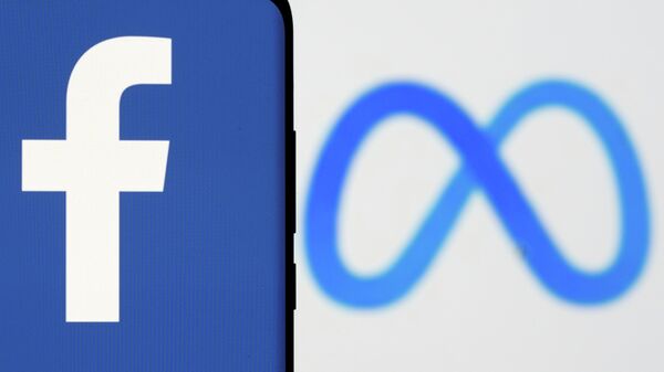 شعار شركة ميتا المؤسسة لموقع فيسبوك للتواصل الاجتماعي - سبوتنيك عربي
