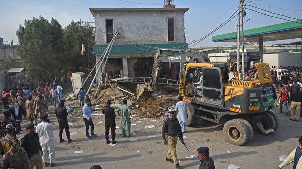  انفجار سببه تسرب غاز بمدينة كراتشي، باكستان 18 ديسمبر 2021 - سبوتنيك عربي