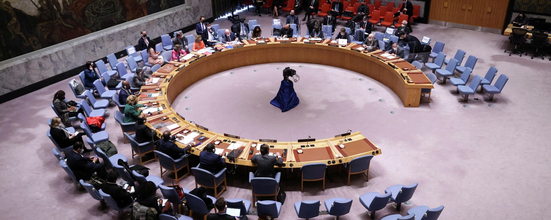 جلسة نقاش مجلس الأمن الدولي حول أزمة أوكرانيا وروسيا، الأمم المتحدة، نيويورك، الولايات المتحدة 31 يناير 2022  - سبوتنيك عربي, 1920, 17.02.2022