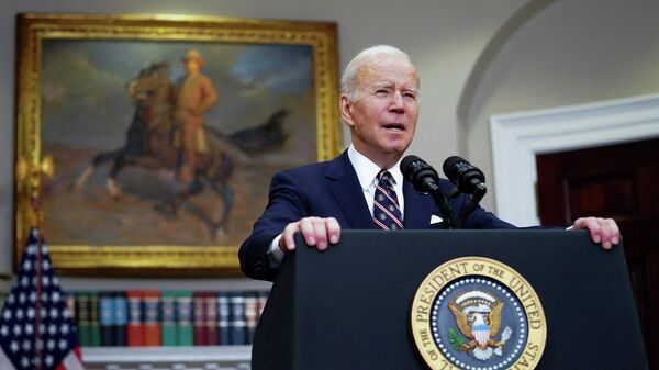 الرئيس الأمريكي، جو بايدن، يتحدث عن عملية القوات الخاصة الأمريكية في شمال سوريا، البيت الأبيض، واشنطن، 3 فبراير/ شباط 2022 - سبوتنيك عربي