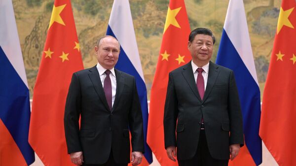 لقاء رئيس روسيا فلاديمير بوتين ونظيره الصيني شي جين بينغ في بكين، الصين 4 فبراير 2022 - سبوتنيك عربي