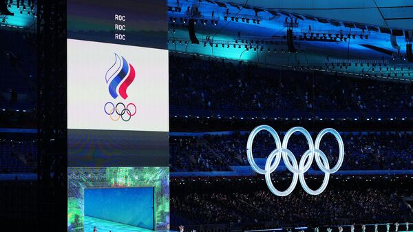 المنتخب الروسي يدخل حفل افتتاح الأولمبياد 2022 تحت علم اللجنة الأولمبية - سبوتنيك عربي