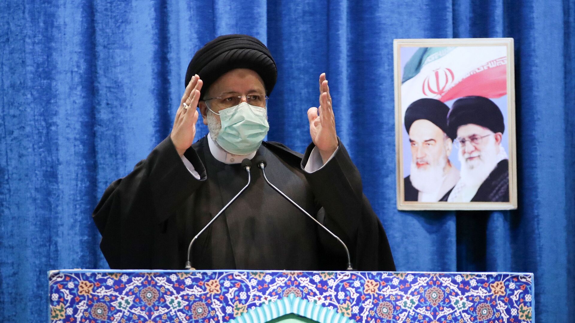 الرئيس الإيراني إبراهيم رئيسي يحتفل بالذكرى 43 للثورة الإسلامية في طهران، إيران، 11 فبراير 2022. - سبوتنيك عربي, 1920, 15.02.2022