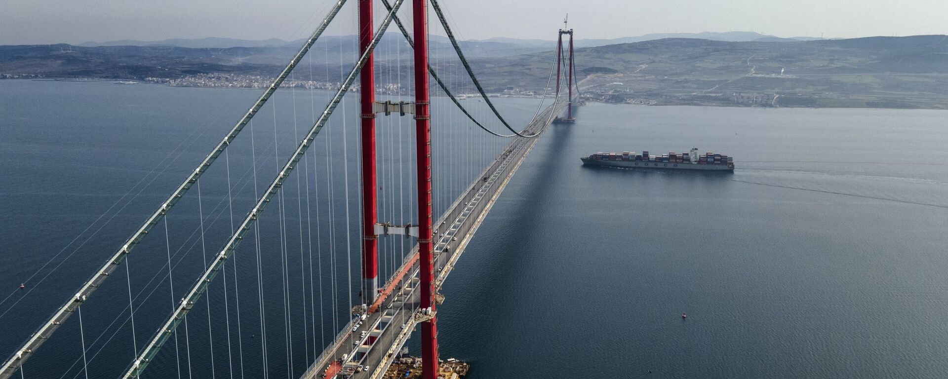 جسر تشاناكالي 1915 المعلق عبر مضيق الدردنيل، تركيا 16 فبراير 2022 - سبوتنيك عربي, 1920, 05.06.2023