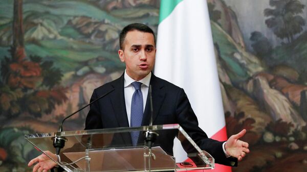 وزير الخارجية الإيطالي لويجي دي مايو في موسكو، روسيا 17 فبراير 2022  - سبوتنيك عربي