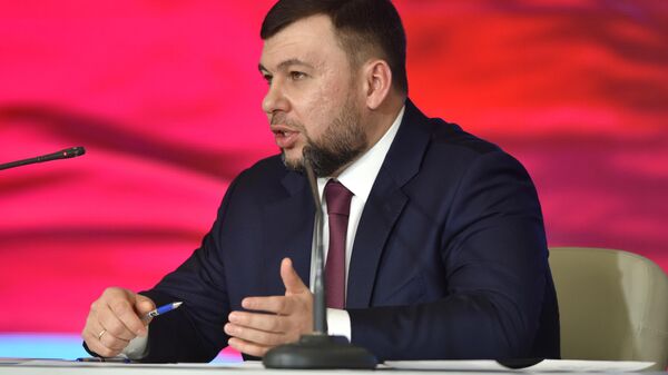 رئيس جمهورية دونيتسك، دينيس بوشيلين، 11 فبراير 2022 - سبوتنيك عربي