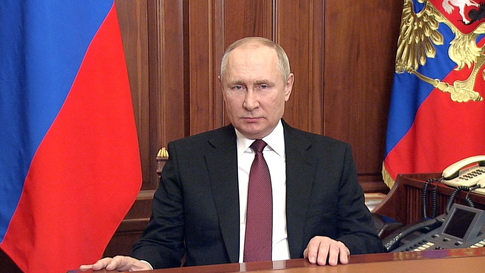 الرئيس الروسي فلاديمير بوتين، موسكو، روسيا 24 فبراير 2022 - سبوتنيك عربي, 1920, 26.02.2022