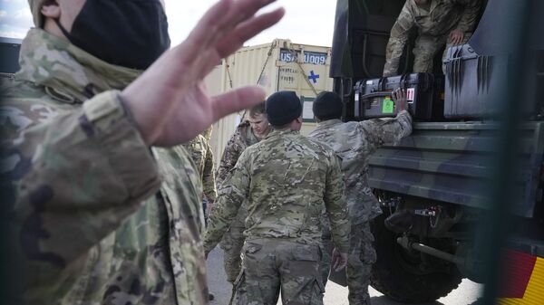 قوات الناتو على حدود روسيا - قوات الجيش الأمريكي في بولندا، 19 فبراير 2022 - سبوتنيك عربي